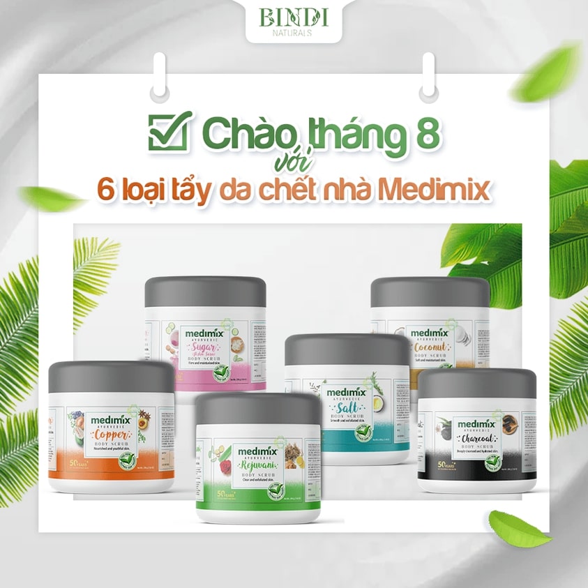  Chào tháng mới với bộ 6 sản phẩm Tẩy da chết Medimix Ayurvedic Thảo dược.jpg